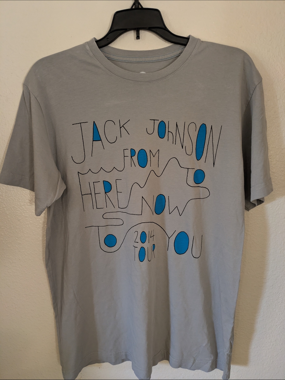 Jack Johnson 2014 Tour Shirt Made In The USA Light Grey